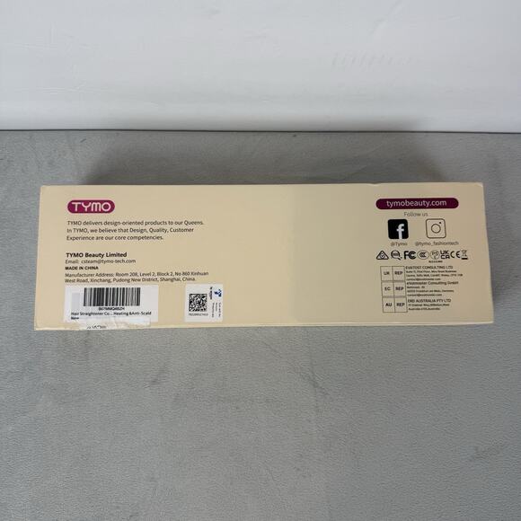 TYMO Ring Hair Straightening Comb - Black and Pink - Picture 2 of 4